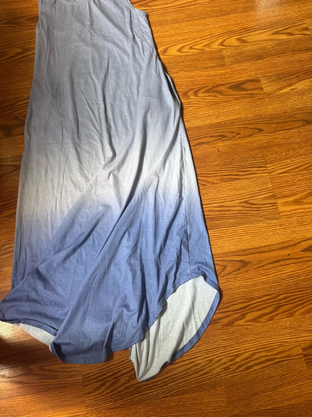 Blue Ombre Maxi Tank Dress